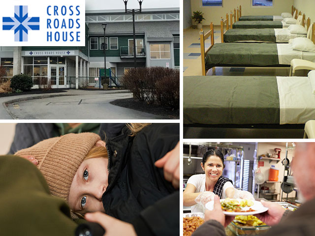 Cross Roads House - A local charitable organization providing emergency and transitional shelter to homeless individuals and families.