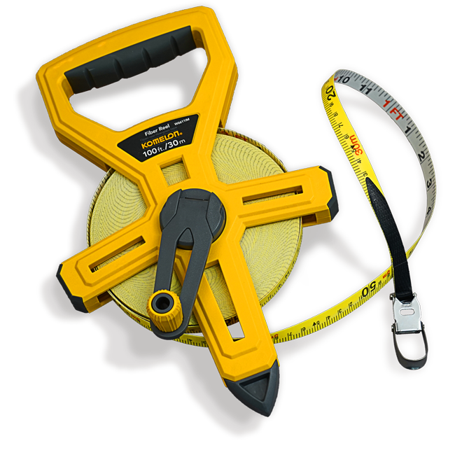 Komelon Fiber Reel measuring tape - 200 feet - tools - by owner