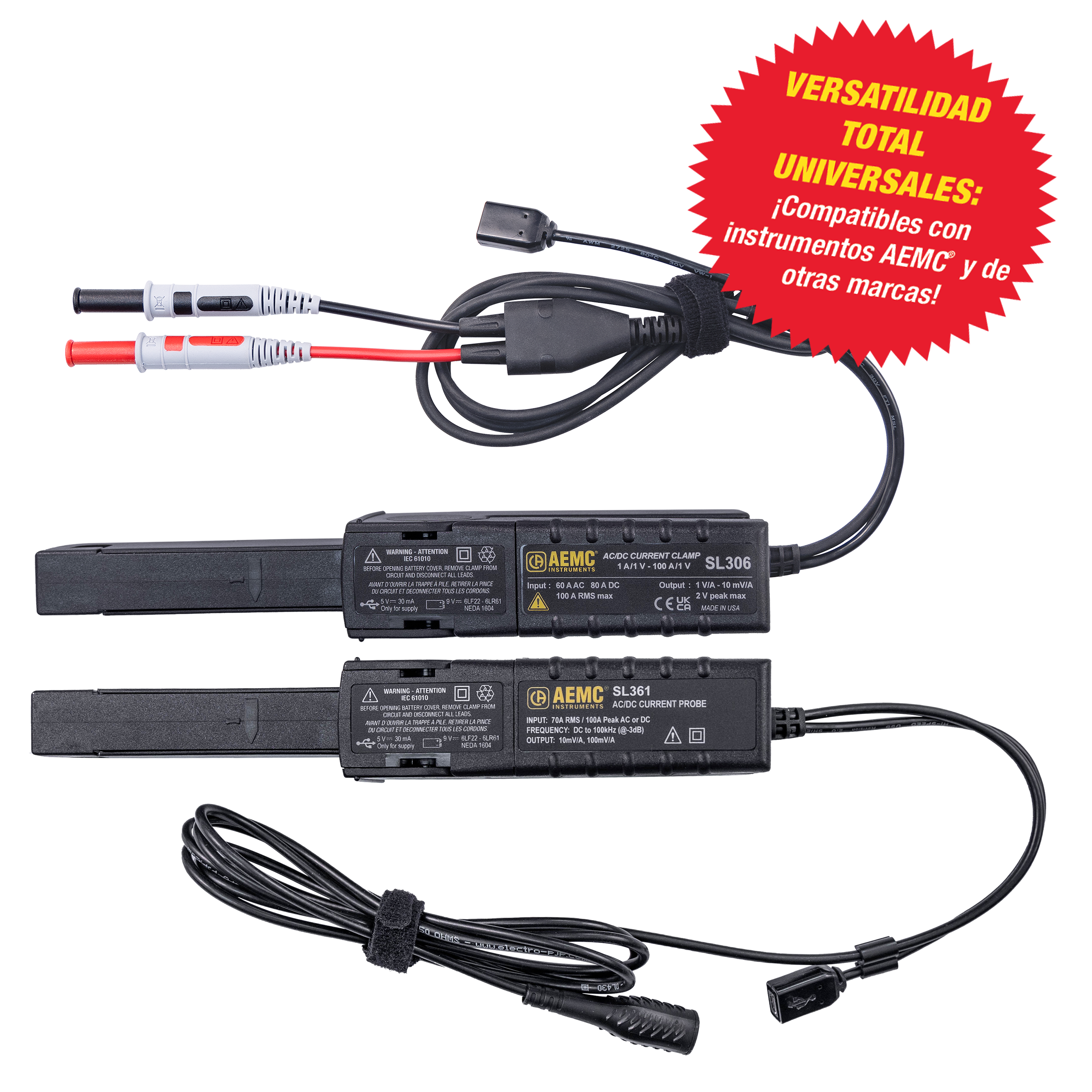 New AC/DC current probes; models SL306 and SL361