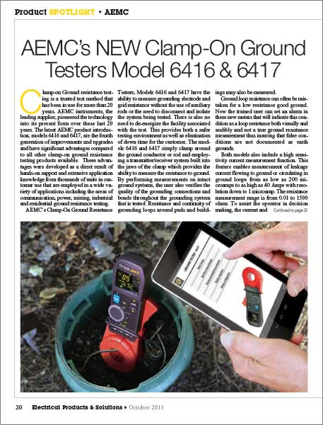 Fall-of-Potential versus Clamp-on Ground Resistance Testing article