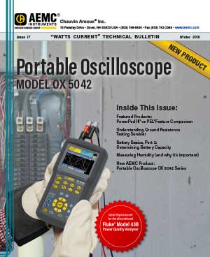 AEMC Tech Bulletin Issue 17 - Portable Oscilloscope Model OX5042