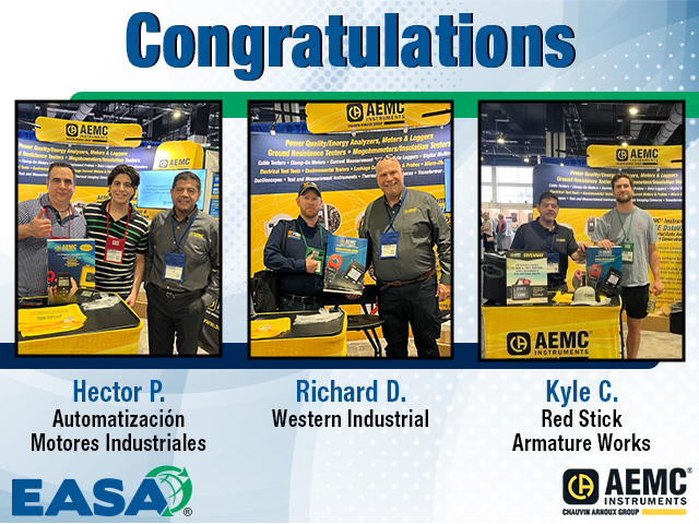 Congratulations to our EASA Convention raffle winners.