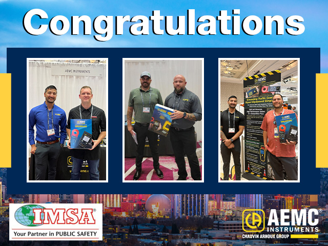 Congratulations to our International Municipal Signal Association (IMSA) Forum and Expo raffle winners!