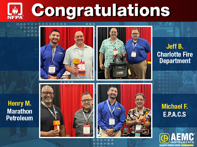 Congratulations to our NFPA Conference raffle winners